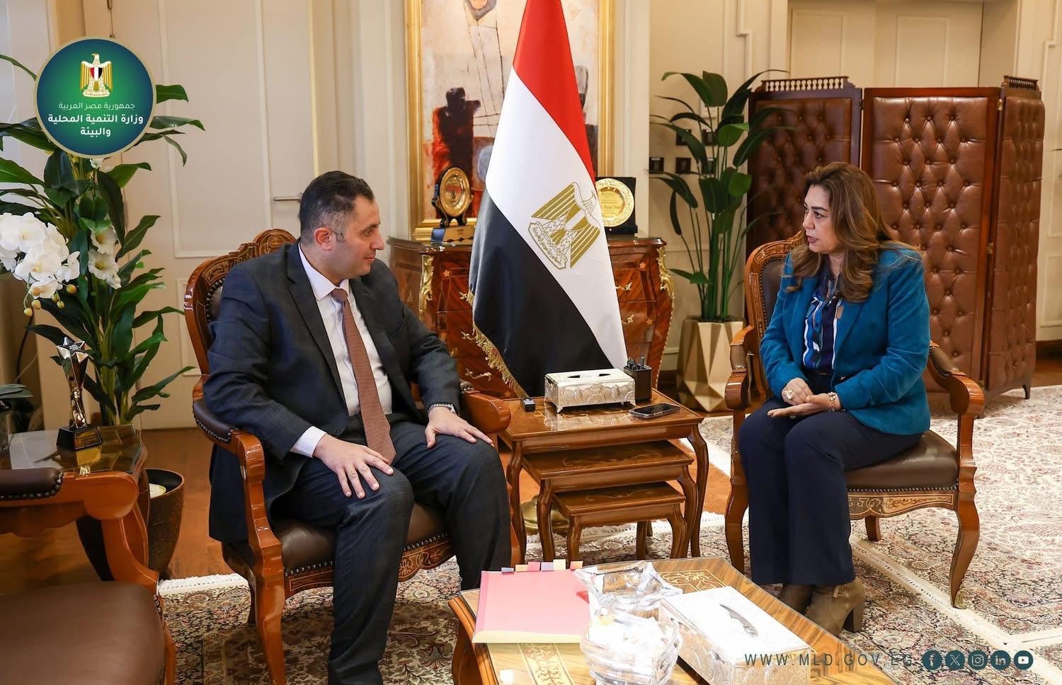 وزيرة التنمية المحلية و محافظ دمياط :تنفيذ الخطة الاستثمارية 2025-2026