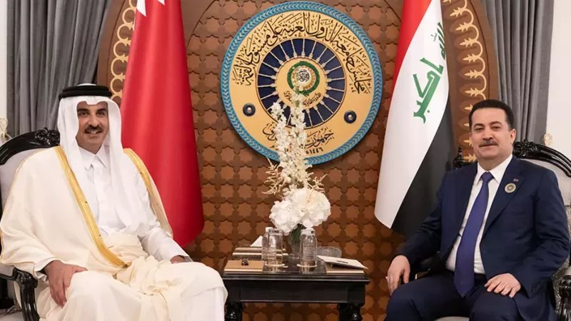 اتصال أميري قطري عراقي يؤكد رفض التصعيد وإدانة هجمات إيران