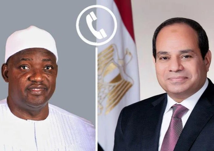 الرئيس السيسي وبارو يتناولان تعزيز العلاقات المصرية الجامبية والتعاون المشترك