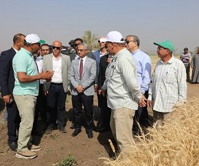 محافظ بني سويف يتفقد محطة سدس للبحوث الزراعية