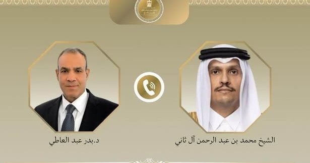 اتصال هاتفي بين وزير الخارجية ورئيس الوزراء وزير خارجية قطر لمتابعة آخر مستجدات المفاوضات الأمريكية - الإيرانية