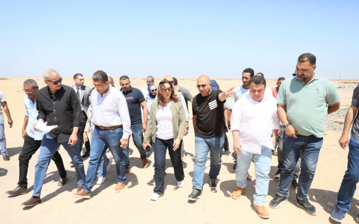 منال عوض تتفقد المدفن الصحي برأس غارب في اليوم العالمي للبيئة
