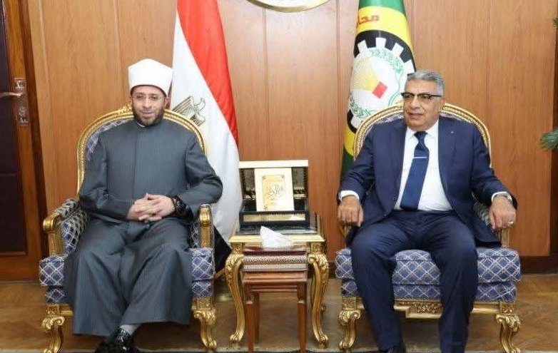 محافظ الدقهلية يستقبل وزير الأوقاف بديوان عام المحافظة