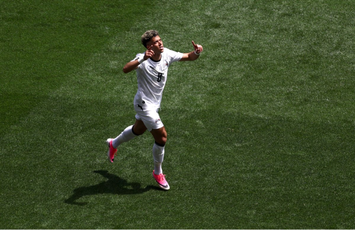 إمام عاشور صاحب الضربة الأولى لـ مصر أمام بلجيكا في كأس العالم 2026