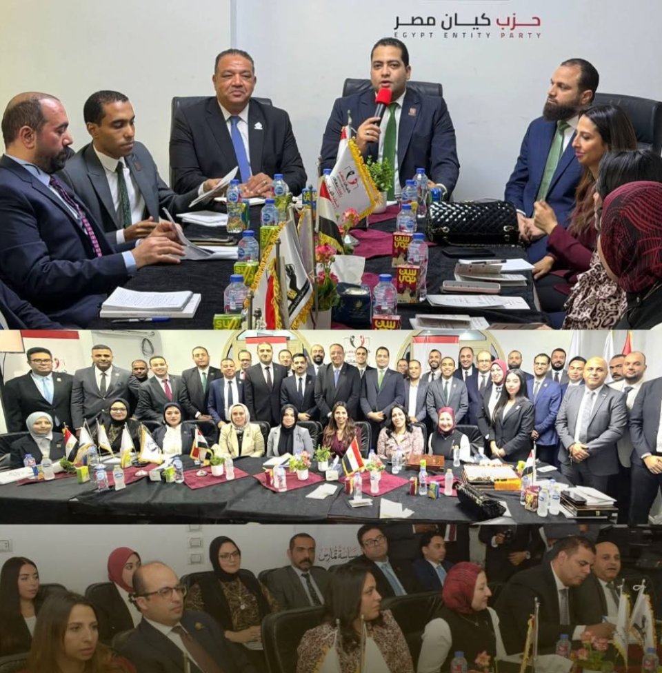 وفد تنسيقية شباب الأحزاب والسياسيين يلتقي قيادات حزب كيان مصر لمناقشة عدد من الملفات والقضايا المهمة