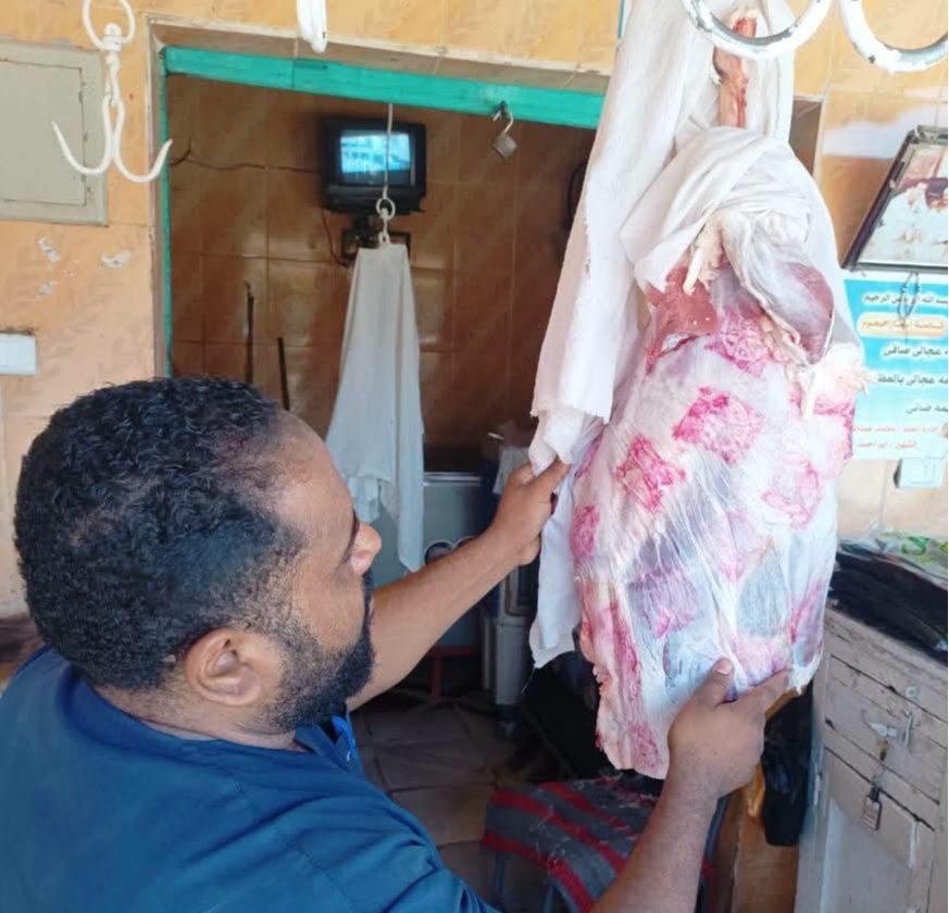 إحباط ترويج نصف طن لحوم فاسدة وتحرير 7 محاضر في حملات تفتيشية بأسوان