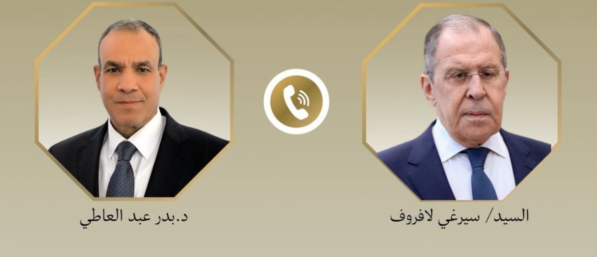 وزير الخارجيه يبحث مع نظيره الروسي اهم التطورات الإقليمية