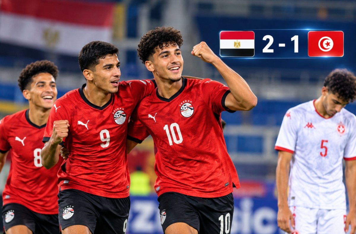 منتخب مصر للشباب يهزم تونس 2-1 في تصفيات أمم أفريقيا