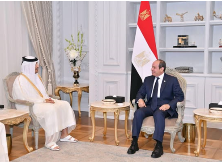 مصر وقطر تؤكدان تعزيز التعاون الثنائي ودعم الجهود المشتركة لوقف إطلاق النار في غزة