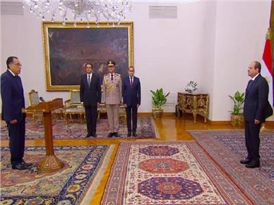 السيسي يشهد أداء اليمين في التعديل الوزاري 2026