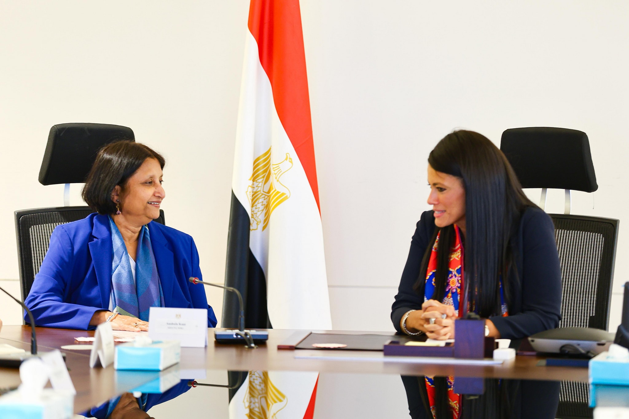 وزيرة التخطيط تبحث مع المدير المالي لمجموعة البنك الدولي تعزيز التعاون والشراكات التنموية