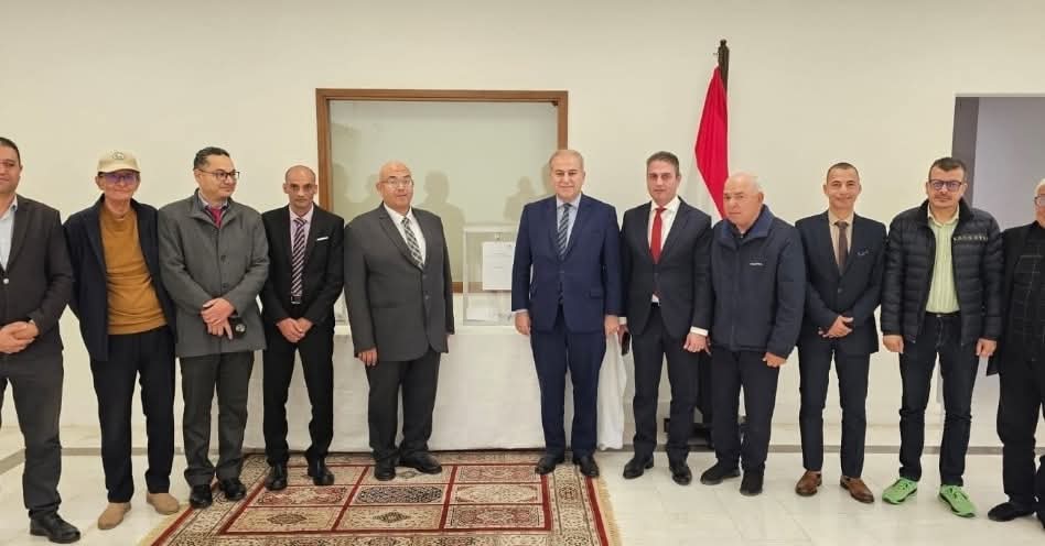 سفير مصر بالمغرب يستقبل أبناء الجالية المشاركين فى الانتخابات