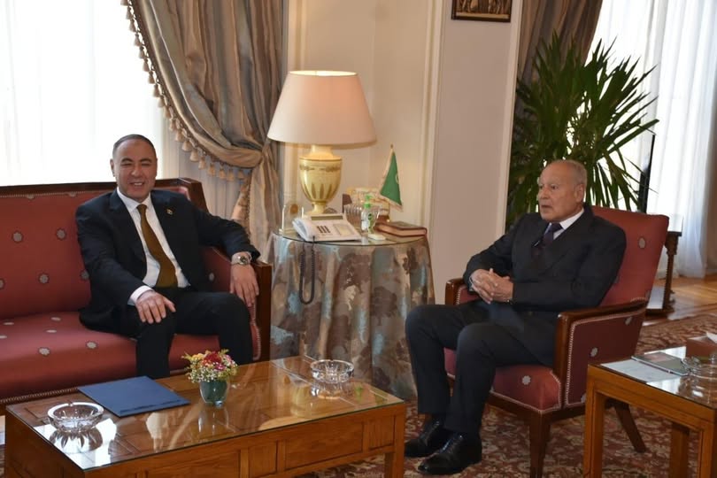الأمين العام لجامعة الدول العربية يستقبل وزير الخارجية المكلف بدولة ليبيا
