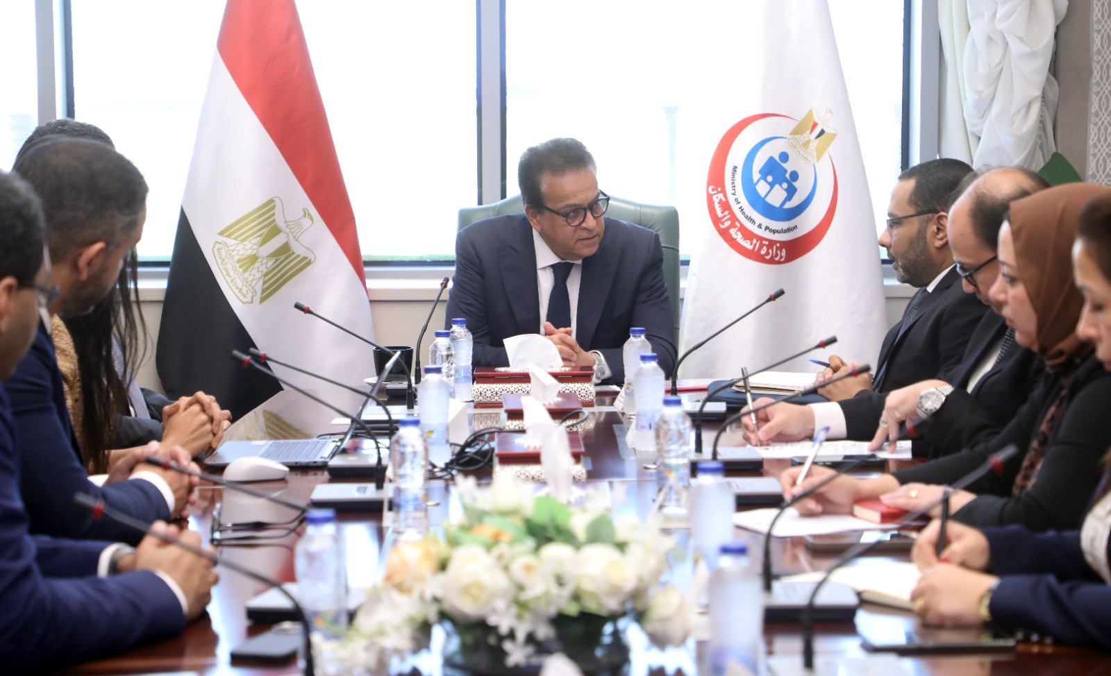 وزير الصحه يبحث مع شركه  " ساندوز" تعزيز التعاون فى توطين صناعه الادوية و دعم المبادرات الرئاسية