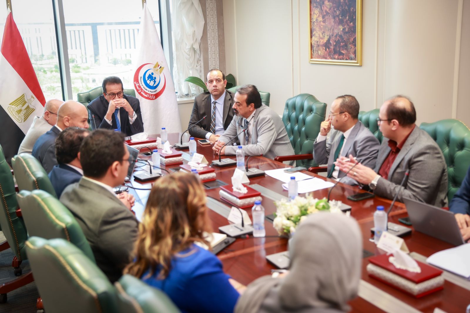 وزير الصحة يبحث مع "الصحة العالمية" تعزيز التعاون في مواجهة التحديات الصحية