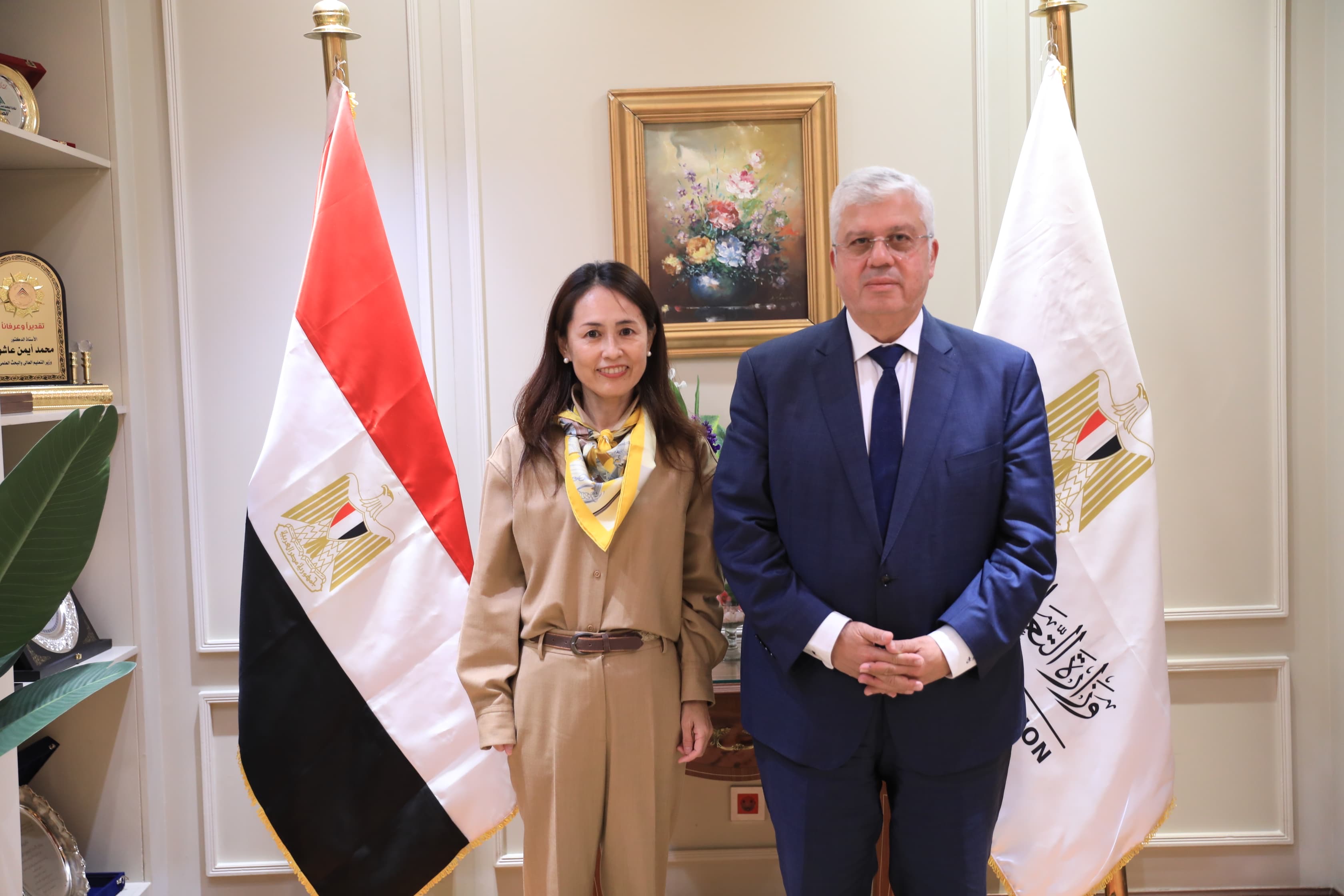 وزير التعليم العالي يلتقي وفد “JICA” اليابانية لتوسيع مجالات التعاون التعليمي والبحثي